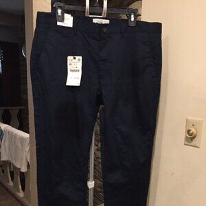 ZARA MAN Slim Fit Chino Trousers Pants Premium Quality USA SZ 36 Tag $49.90 NWT